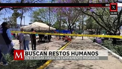Autoridades buscan restos humanos donde había un campamento migrante en la GAM