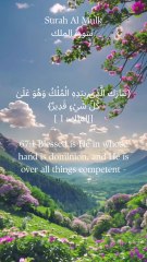 67:1 بابرکت ہے وہ جس کے ہاتھ میں بادشاہی ہے اور وہ ہر چیز پر قادر ہے