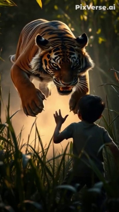 A Dog Braver Than a Tiger #aistory2kids #love #dog #kids #shorts #youtubeshorts #cat #ai
