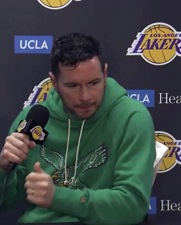 JJ Redick commented on LeBron James exiting the Rockets-Lakers game with a groin injury.