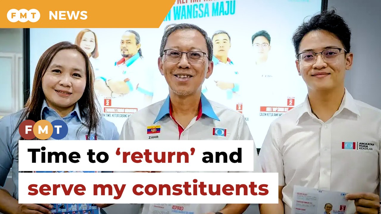 Time to ‘return’ and serve my constituents, says Wangsa Maju MP