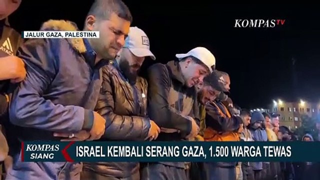 Israel Kembali Luncurkan Serangan ke Gaza Palestina: 1.500 Warga Tewas, 3.000 Luka