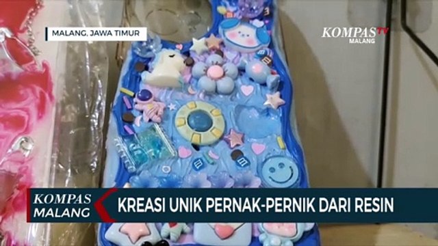 Kreatif! Ibu Rumah Tangga di Malang Buat Pernak-Pernik dari Resin
