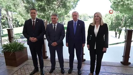 Cumhurbaşkanı Erdoğan, Bosna Hersek Başkanlık Konsey üyelerini kabul etti