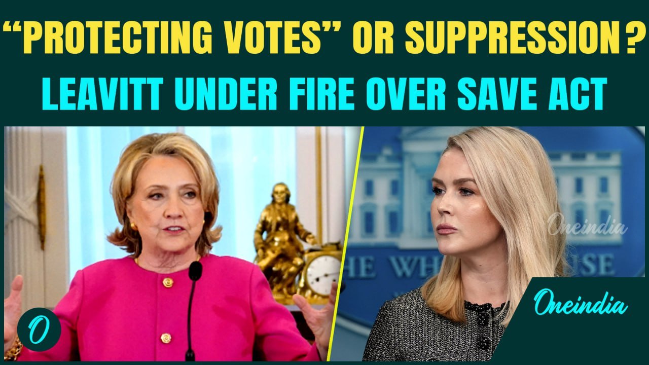 Karoline Defends GOP's SAVE Act Amid Uproar—Law Tramples Women’s Rights under Trump Administration?