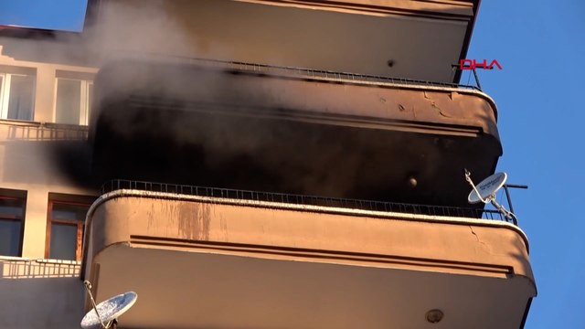 Prizden yangın çıktı; 1’i çocuk 3 kişi dumandan etkilendi