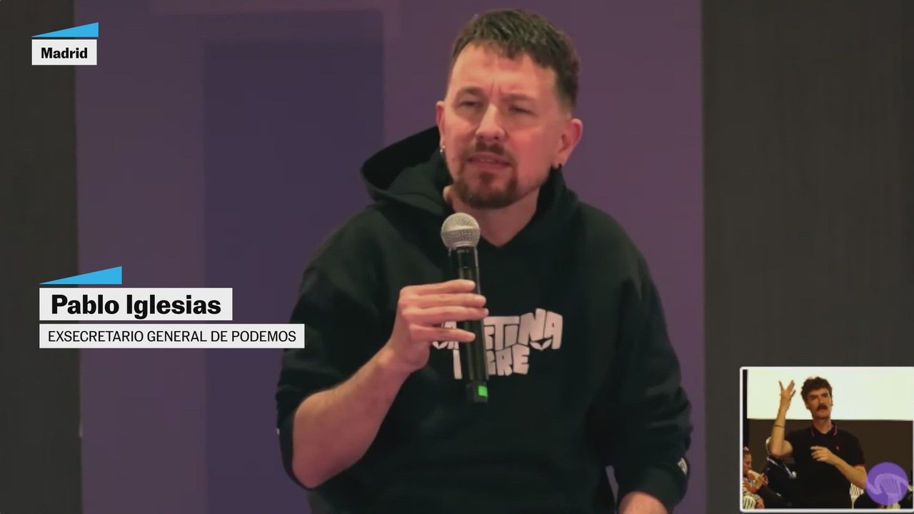 Pablo Iglesias reaparece en la Asamblea de Podemos y carga contra la "izquierda sindical"