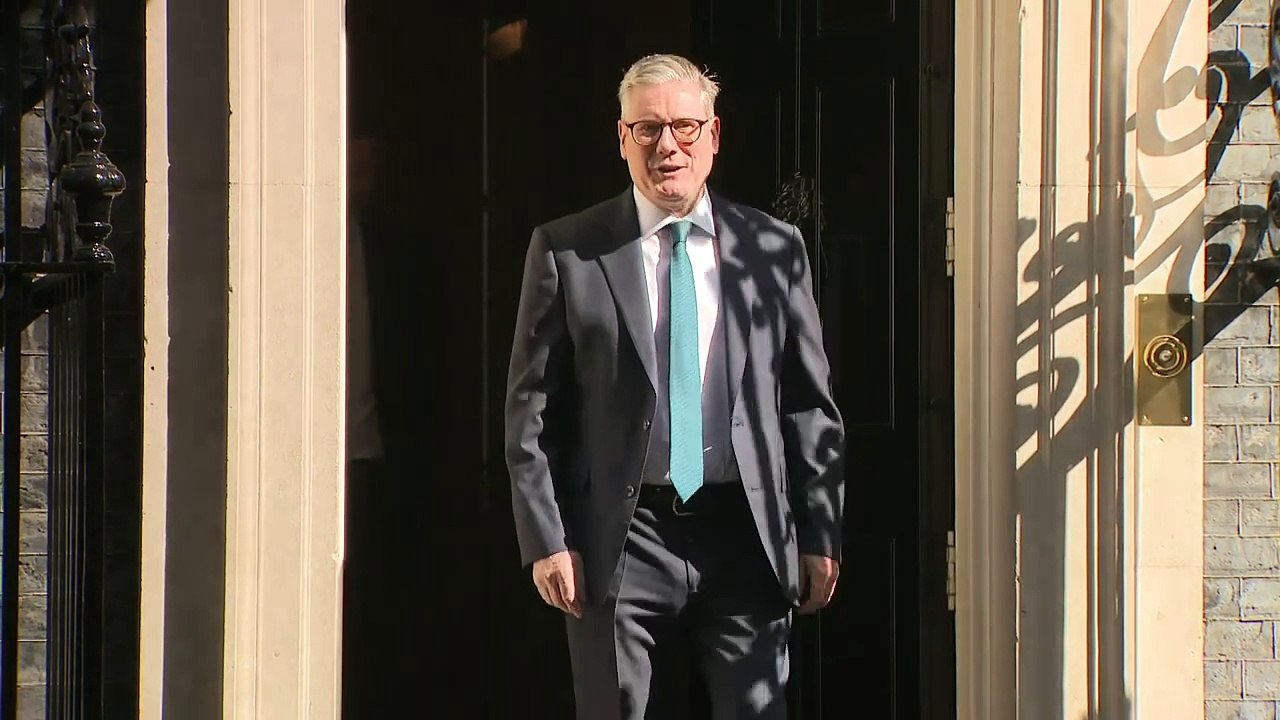 PM departs 10 Downing Street ahead of British Steel debate