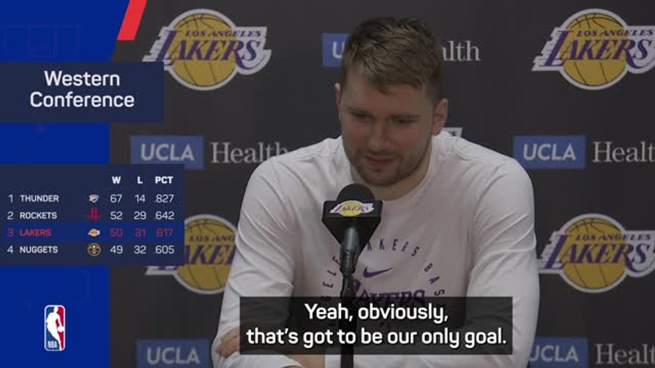 Lakers will be 'a hard team to beat' in playoffs - Doncic