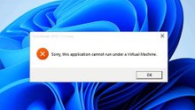 How to bypass sorry this application cannot run under a virtual machine error