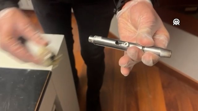 Uyuşturucu operasyonunda kalem görünümlü silah ele geçirildi