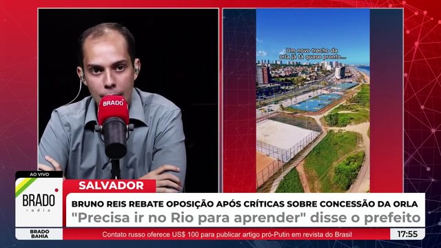 BRUNO REIS REBATE CRÍTICAS DA ESQUERDA SOBRE CONCESSÃO DA ORLA