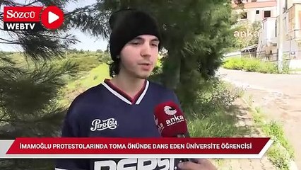 İmamoğlu protestolarında TOMA önünde dans eden üniversite öğrencisi: Gangnam Style oynuyordum