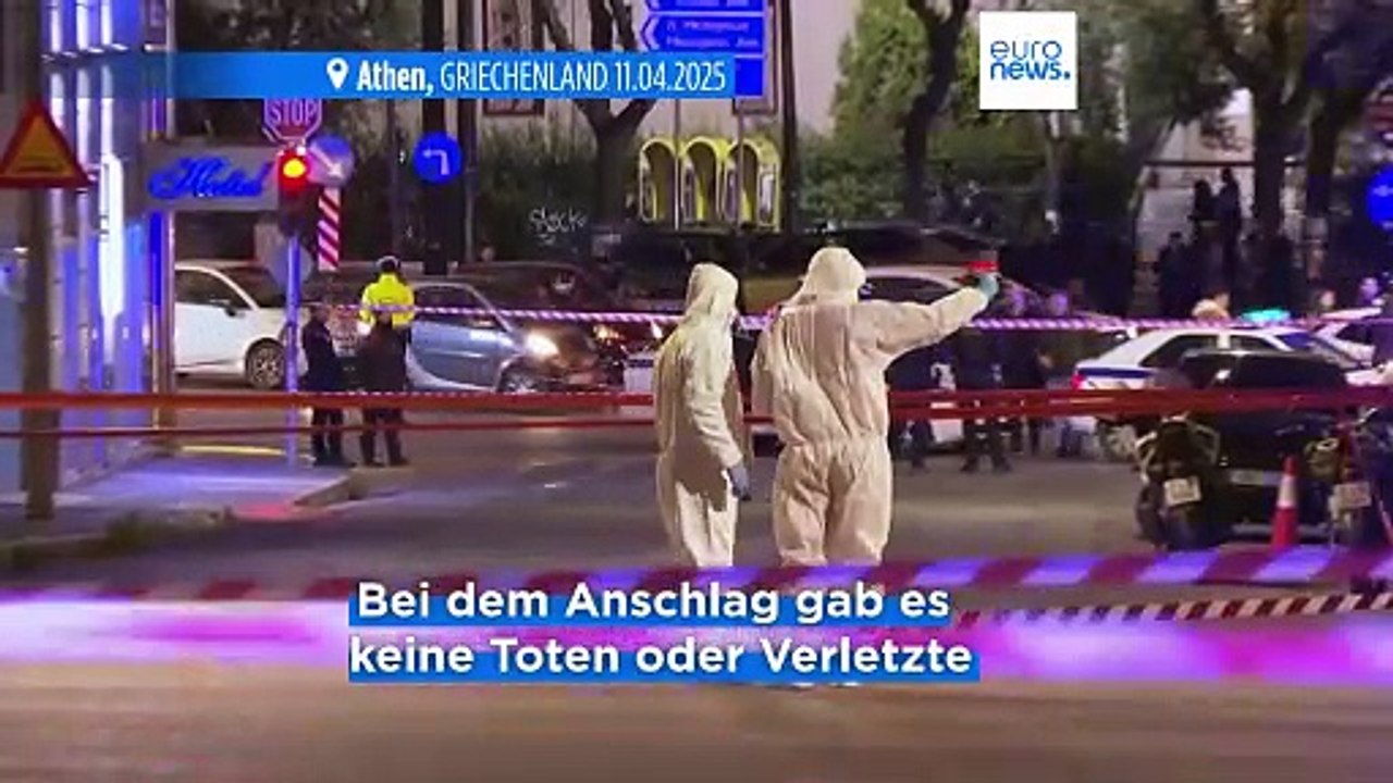 Athen: Bombe explodiert vor Büro der griechischen Bahn