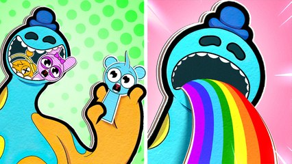 Doey Ate SPRUNKI! 🥲 They Need Help!  *NEW Sprunki Paper Game Book*