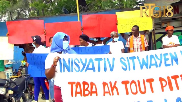 Manifestasyon nan Tabarre pou denonse fenomèn ensekirite a