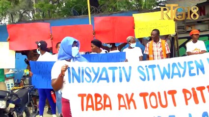 Manifestasyon nan Tabarre pou denonse fenomèn ensekirite a