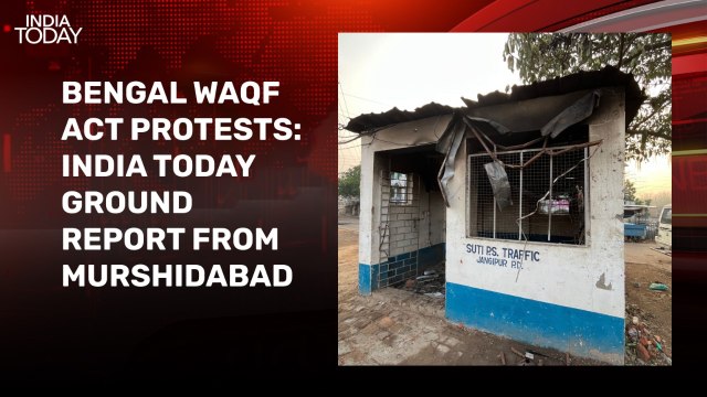 Ground report: Public property torched as Waqf protests turn violent in Bengal