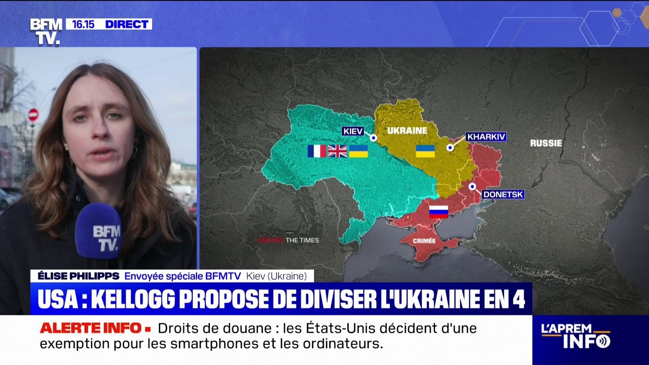 États-Unis: l'émissaire américain en Ukraine, Keith Kellogg, propos de diviser l'Ukraine en quatre en cas d'arrêt des combats