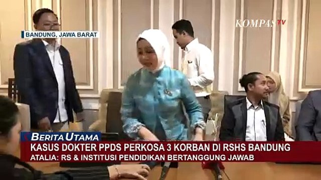 Kasus Dokter PPDS, Atalia Minta RSHS Bandung dan Institusi Pendidikan Dokter Tanggung Jawab