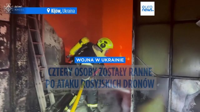 Cztery osoby zostały ranne po ataku rosyjskich dronów na Ukrainę