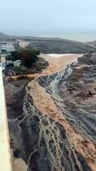 Los Ancones, Teguise, afectado por la tromba de agua que ha caído en Lanzarote / AH
