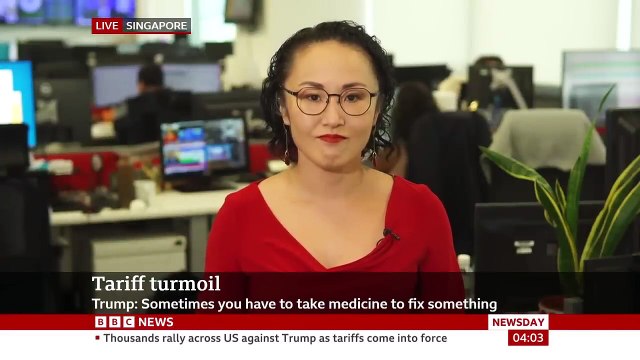 Asian shares slump as shockwaves from Trump tariffs rock global markets