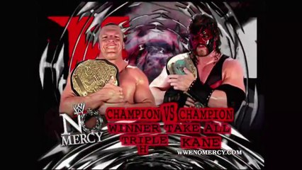 Triple H vs Kane Champion vs Champion Unification Match for the World Heavyweight & Intercontinental Championships - No Mercy 2002 20/10/02