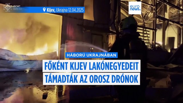 Ismét drónokkal támadták az ukrán fővárost az orosz erők szombaton