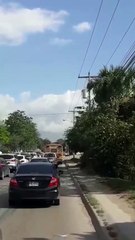 San Pedro Sula amaneció con tráfico este sábado