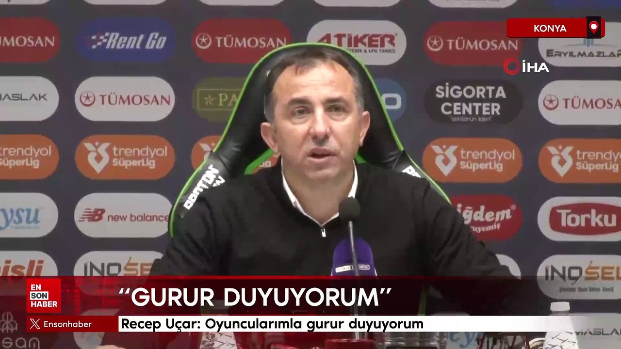 Recep Uçar: Oyuncularımla gurur duyuyorum