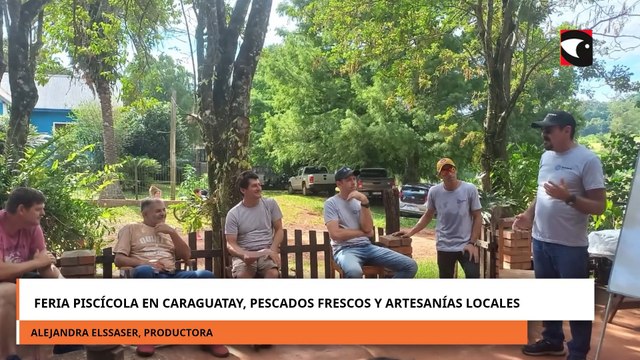 Feria Piscícola en Caraguatay, pescados frescos y artesanías locales