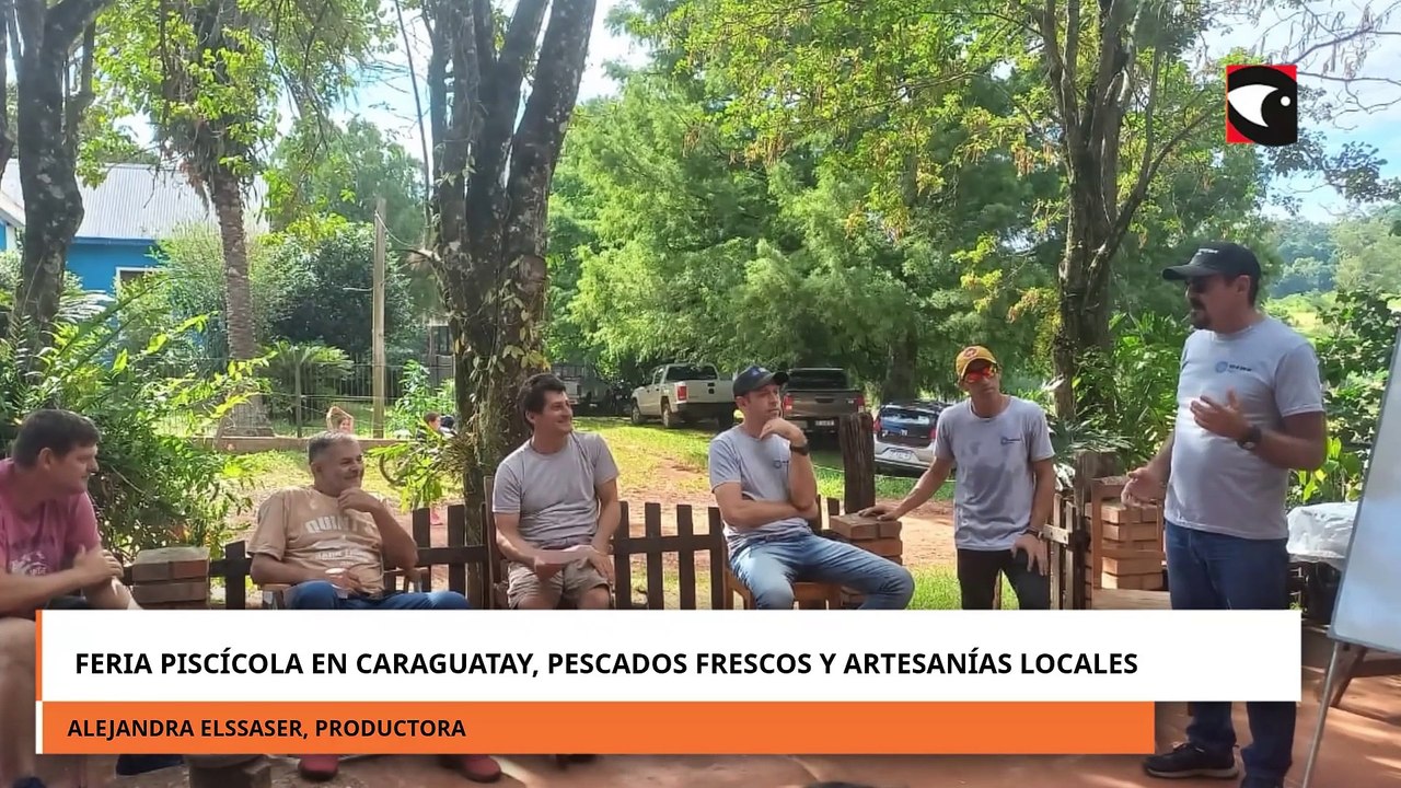 Feria Piscícola en Caraguatay, pescados frescos y artesanías locales