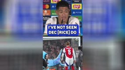 Bellingham astonished by Declan Rice's free-kicks