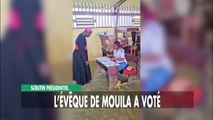 [#Reportage] Scrutin présidentielle : l'évêque de Mouila a voté