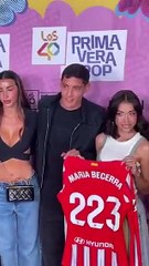 María Becerra se juntó con Julián Álvarez, Nahuel Molina y Giuliano Simeone en España