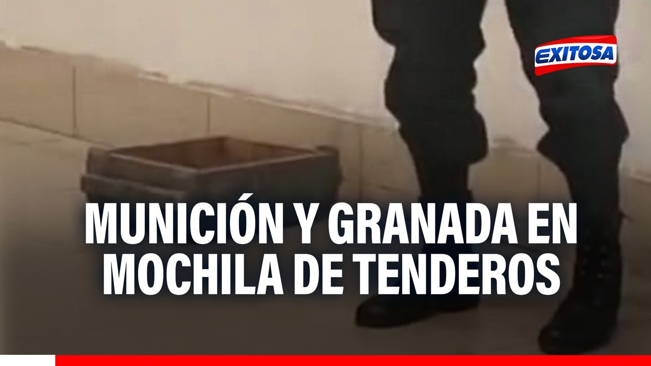 🔴🔵 Junín: Encuentran munición y granada en mochila de tenderos en centro comercial de Huancayo