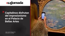 Capitalinos disfrutan del impresionismo en Bellas Artes