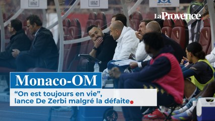 Monaco-OM : “On est toujours en vie”, lance Roberto De Zerbi malgré la défaite