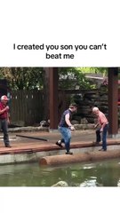 I created you son you can't beat me 🤣