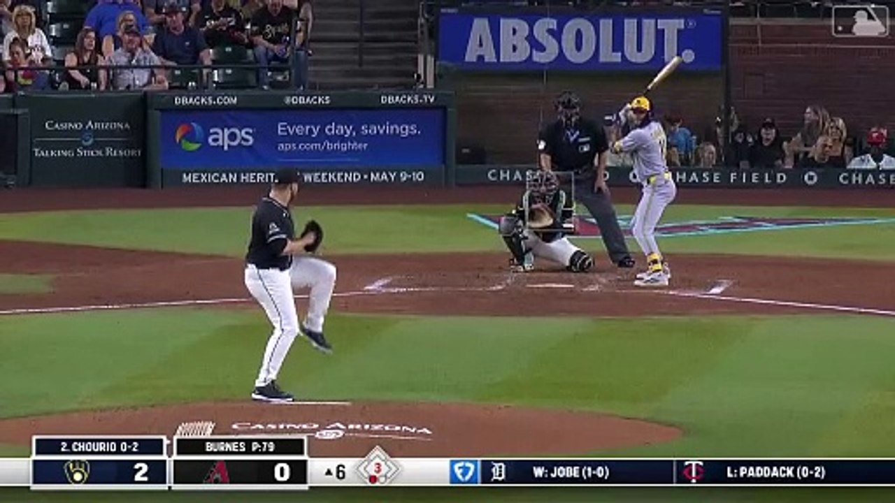 MLB: Jackson Chourio extiende su racha con el quinto jonrón de la temporada