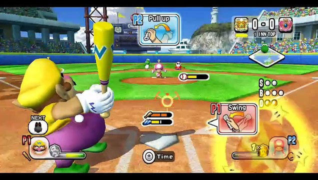 Mario Super Sluggers online multiplayer - wii