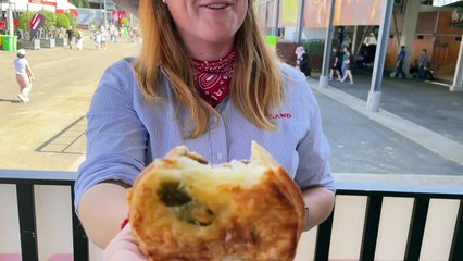The Land staff rate beef pies on offer at the 2025 Sydney Royal Show