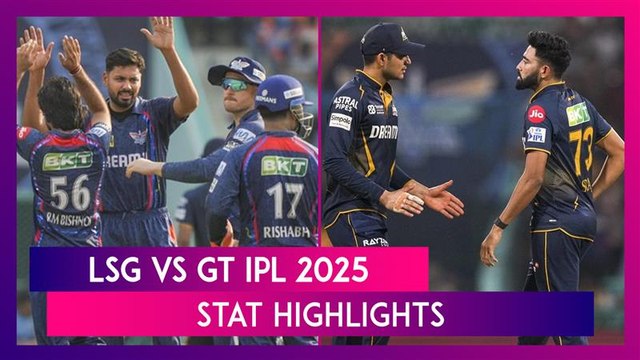 LSG vs GT IPL 2025 Stat Highlights: Bowlers, Nicholas Pooran, Help Lucknow Halt Gujarat's Momentum