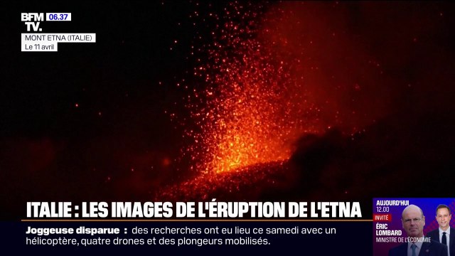 Italie: les images de la nouvelle éruption de l'Etna