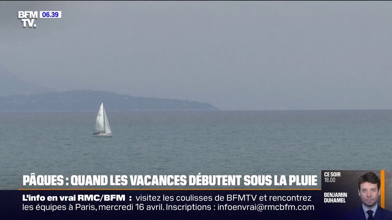 Pâques: des vacances qui débutent sous la pluie