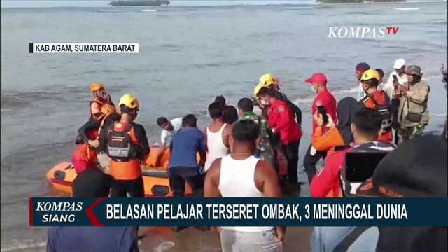 Update Evakuasi 16 Pelajar Hanyut Terseret Ombak di Pantai Tiku: 13 Selamat, 3 Meninggal Dunia
