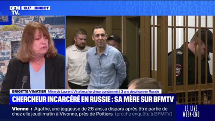 Transfert de Laurent Vinatier dans un centre pénitentiaire à 200km de Moscou: sa mère, Brigitte Vinatier, évoque "une inquiétude très importante"