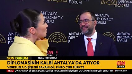 Venezuela Dışişleri Bakanı Gil Pinto CNN TÜRK'te: ''Venezuela Türkiye ile çok güçlü ilişki içinde''