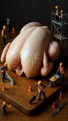 iny workers - Make Chicken . . . #aiart #miniature #miniatureworld #tinyworkers